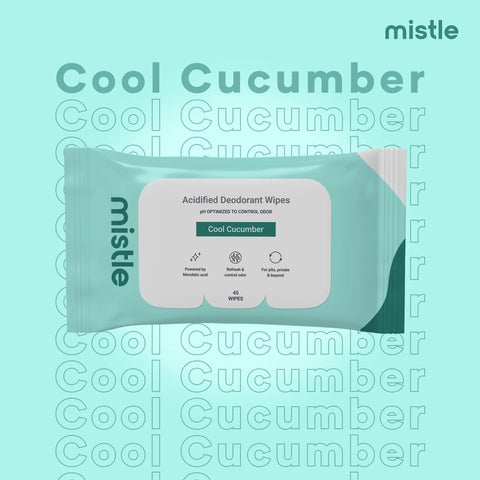 Cool Cucumber Deodorant Wipes (45 count)