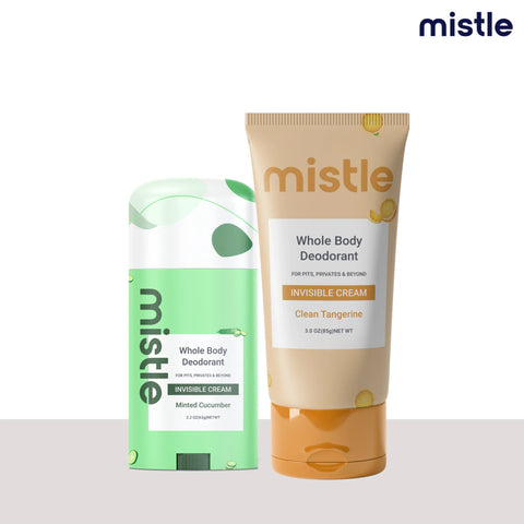 Minted Cucumber Cream Stick Deodorant & Clean Tangerine Cream Tube Deodorant