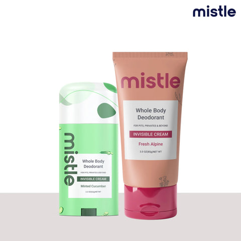 Minted Cucumber Cream Stick Deodorant & Fresh Alpine Cream Tube Deodorant