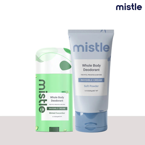 Minted Cucumber Cream Stick Deodorant & Soft Powder Cream Tube Deodorant