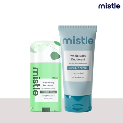 Minted Cucumber Cream Stick Deodorant & Unscented Cream Tube Deodorant