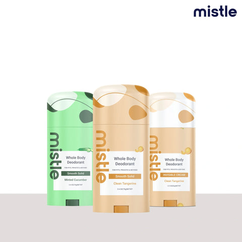 Minted Cucumber  Solid Stick Deodorant & Clean Tangerine  Solid Stick Deodorant & Clean Tangerine Cream Stick Deodorant