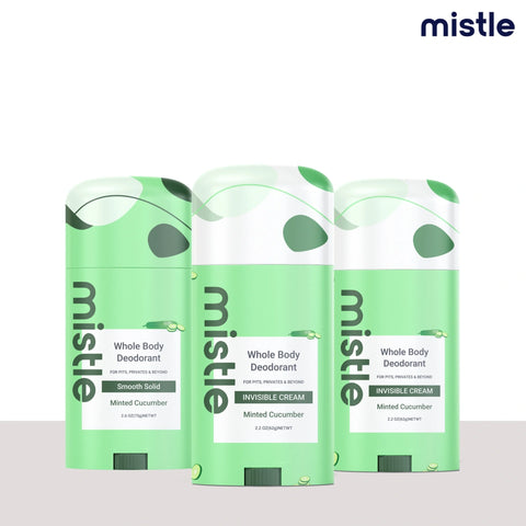 Minted Cucumber  Solid Stick Deodorant & Minted Cucumber Cream Stick Deodorant & Minted Cucumber Cream Stick Deodorant