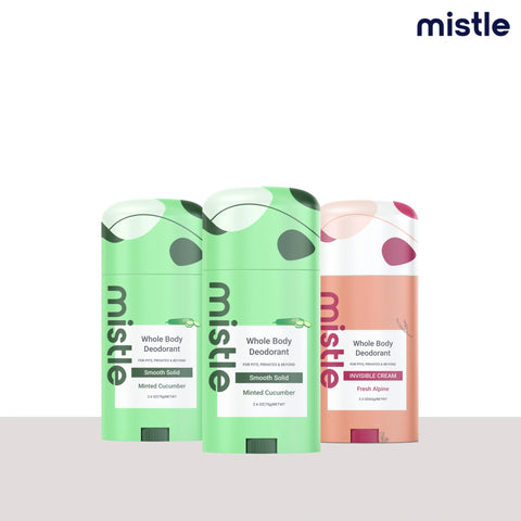 Minted Cucumber  Solid Stick Deodorant & Minted Cucumber  Solid Stick Deodorant & Fresh Alpine Cream Stick Deodorant