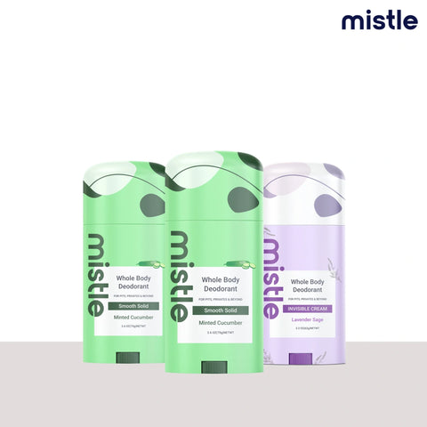 Minted Cucumber  Solid Stick Deodorant & Minted Cucumber  Solid Stick Deodorant & Lavender Sage Cream Stick Deodorant