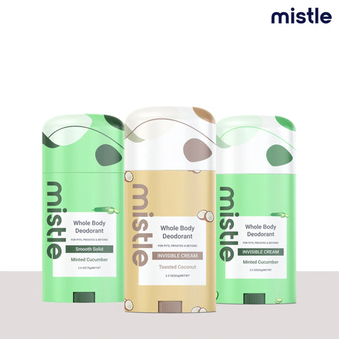 Minted Cucumber  Solid Stick Deodorant & Toasted Coconut Cream Stick Deodorant & Minted Cucumber Cream Stick Deodorant