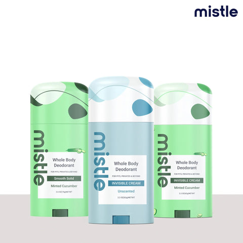 Minted Cucumber  Solid Stick Deodorant & Unscented Cream Stick Deodorant & Minted Cucumber Cream Stick Deodorant