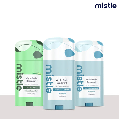 Minted Cucumber  Solid Stick Deodorant & Unscented Cream Stick Deodorant & Unscented Cream Stick Deodorant