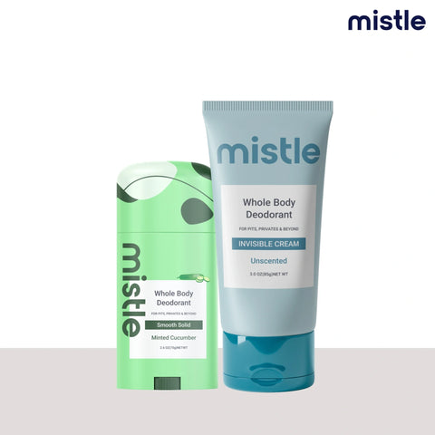 Minted Cucumber  Solid Stick Deodorant & Unscented Cream Tube Deodorant