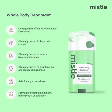 Minted Cucumber Cream Stick Deodorant