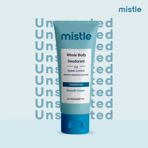 Unscented Cream Tube Deodorant+ Sweat Control