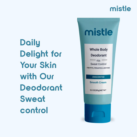 Unscented Cream Tube Deodorant+ Sweat Control