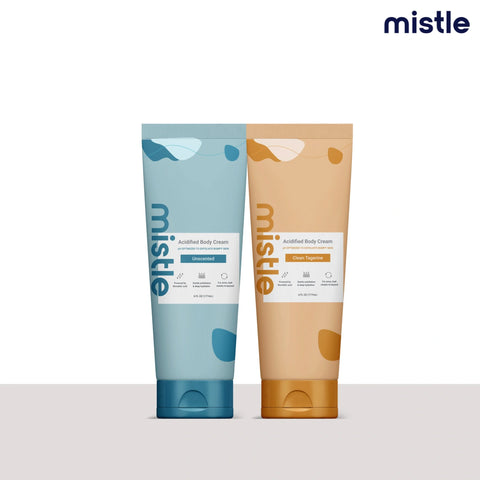 Unscented Acidified Body Cream & Clean Tangerine Acidified Body Cream